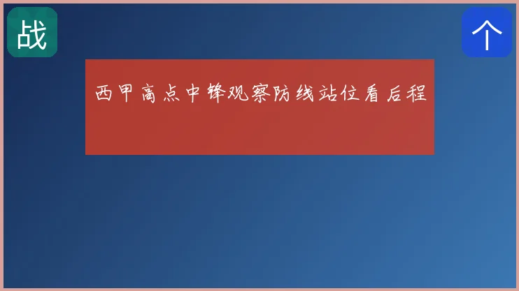 西甲高点中锋观察防线站位看后程